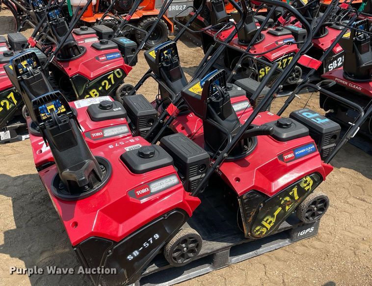 image for item DS8980 (4) Toro Power Clear snow blowers