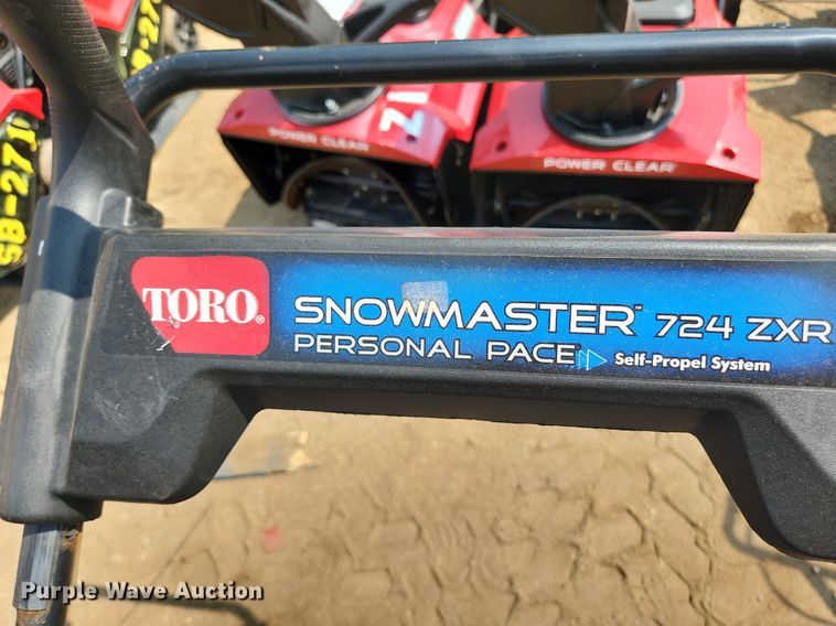 image for item DS8981 (2) Toro Snowmaster 724 ZXR snow blowers