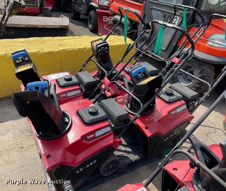 image for item DS8986 (4) Toro Power Clear snow blowers