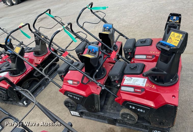 image for item DS8988 (4) Toro Power Clear snow blowers