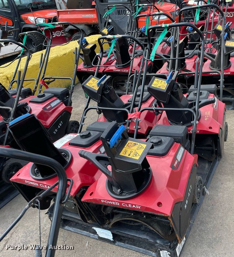 image for item DS8988 (4) Toro Power Clear snow blowers