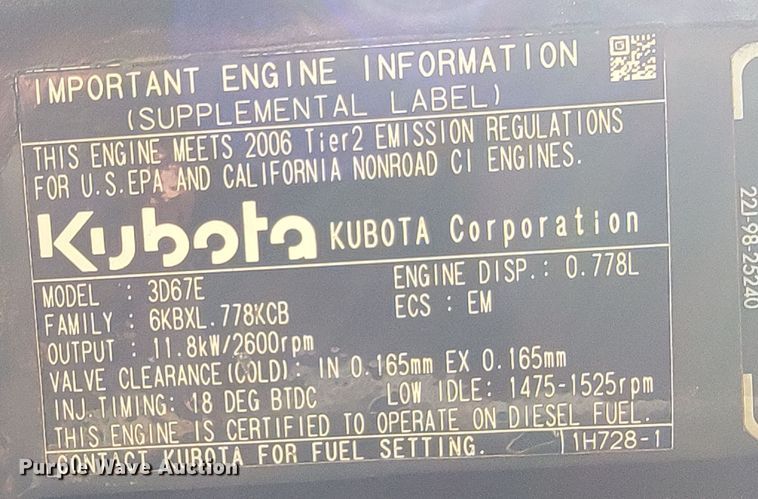 image for item HY9033 2007 Komatsu PC18MR-2  mini excavator