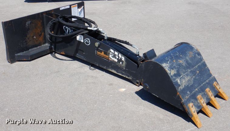 image for item IB9551 Land Honor  skid steer backhoe attachment