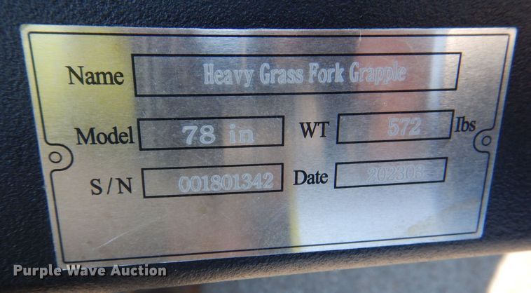 image for item IB9552 Skid steer grapple bucket