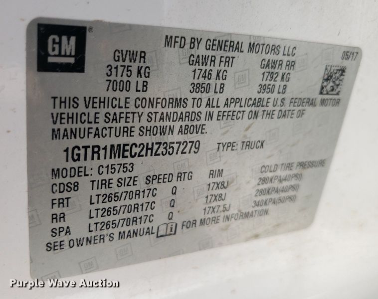 image for item IP9273 2017 GMC Sierra 1500  Double Cab pickup truck