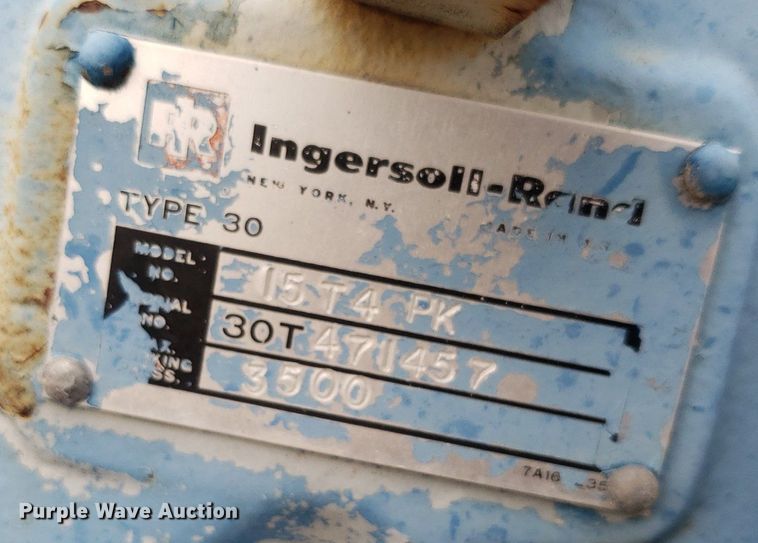 image for item IP9299 Ingersoll Rand 15T4PK  air compressor