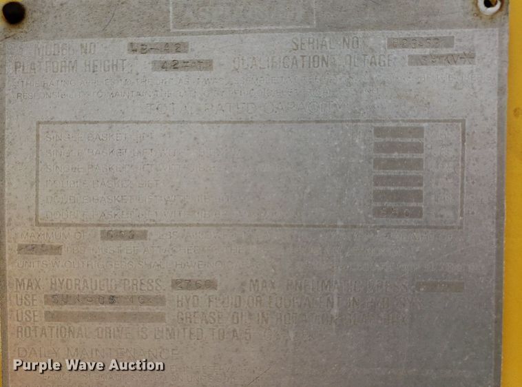 image for item IP9313 1983 International 1854  bucket truck