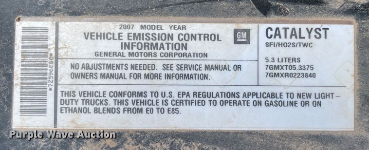 image for item KM9860 2007 GMC Sierra 1500  pickup truck