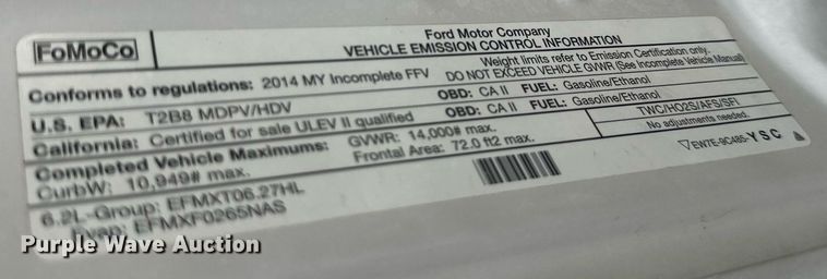 image for item KM9862 2014 Ford F350 Super Duty  utility bed pickup truck