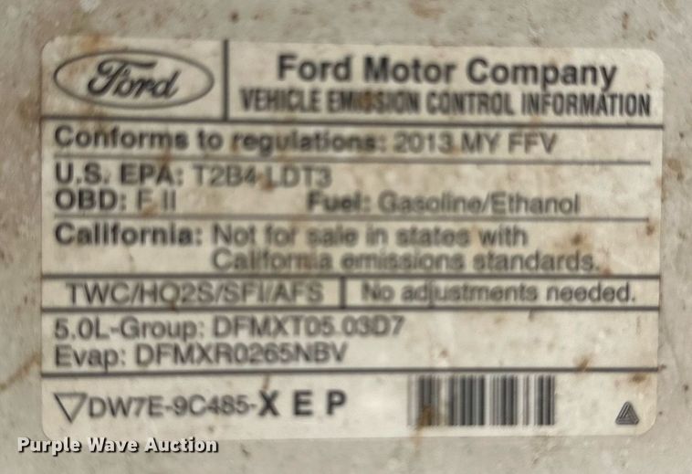 image for item KM9908 2013 Ford F150  SuperCab pickup truck