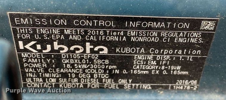 image for item KW9237 2016 Moffett M445.3PT4  forklift