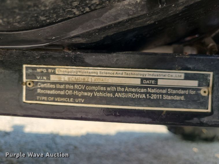 image for item LE9133 2016 Cub Cadet Challenger 750  utility vehicle