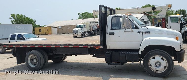 image for item LE9240 1997 GMC C5500  flatbed truck