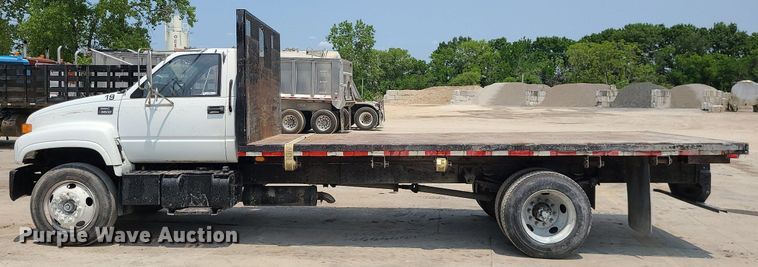 image for item LE9240 1997 GMC C5500  flatbed truck