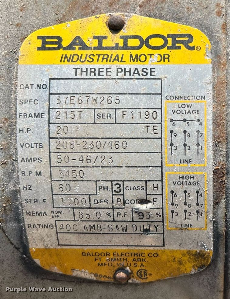 image for item LF9284 Everett Industries 20DM22  cut off saw
