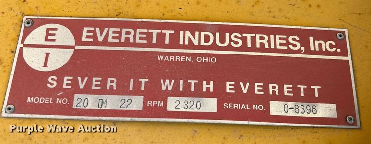 image for item LF9284 Everett Industries 20DM22  cut off saw