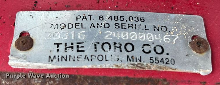 image for item LF9303 Toro Proline 30316  lawn mower