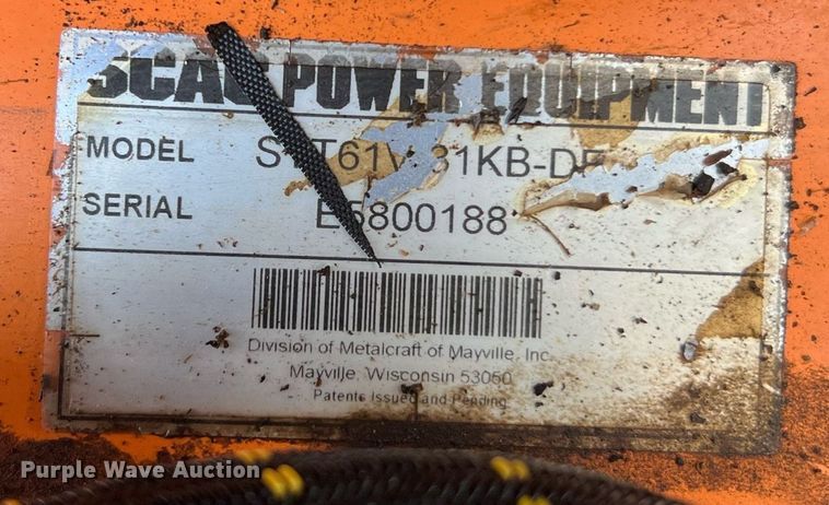 image for item LF9305 Scag STT61V  ZTR lawn mower