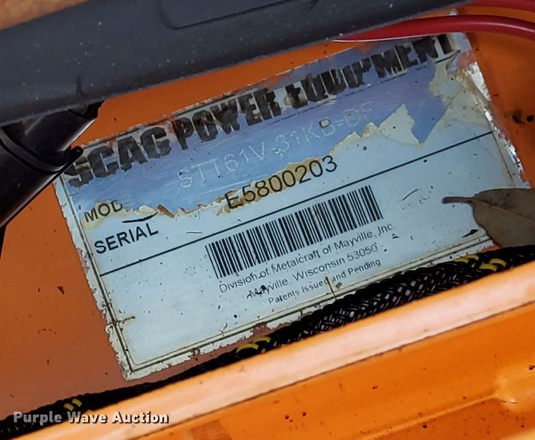 image for item LF9306 Scag STT61V Turf Tiger  ZTR lawn mower