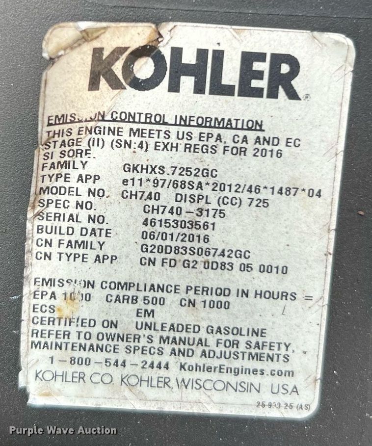 image for item LF9307 Exmark UV60  ZTR lawn mower