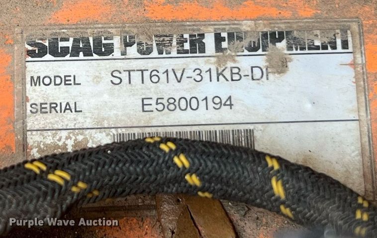 image for item LF9311 Scag STT61V Turf Tiger  ZTR lawn mower