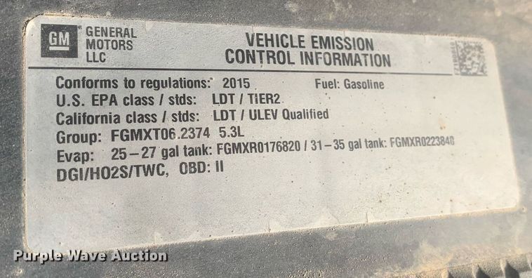 image for item LH9682 2015 Chevrolet Silverado 1500  pickup truck