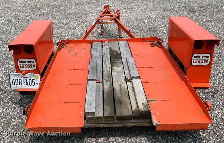 image for item LJ9770 1974 Ditch Runner S2  tilt deck utility trailer