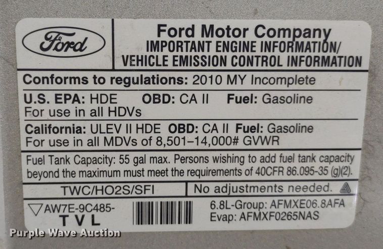 image for item LL9246 2010 Ford E350 Super Duty  shuttle bus