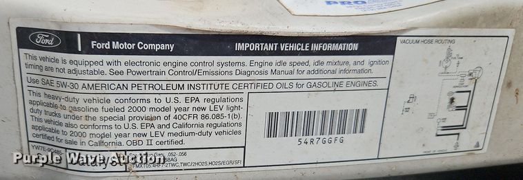 image for item LL9264 2000 Ford E250  van