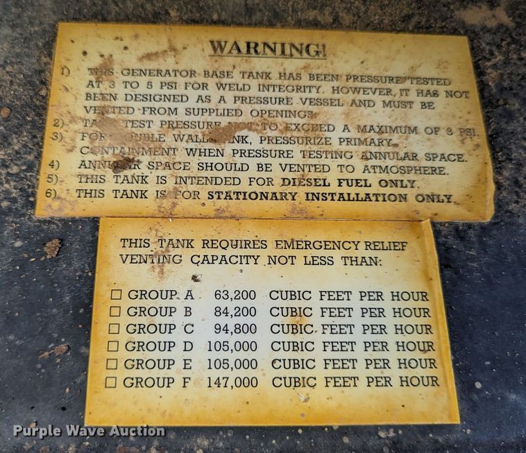 image for item LM9801 1998 Olympian  generator