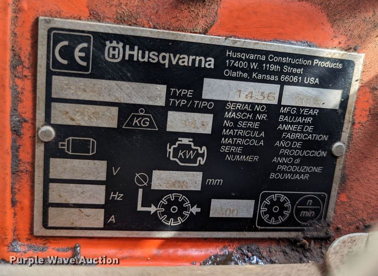 image for item LM9809 2008 Husqvarna FS520  concrete saw