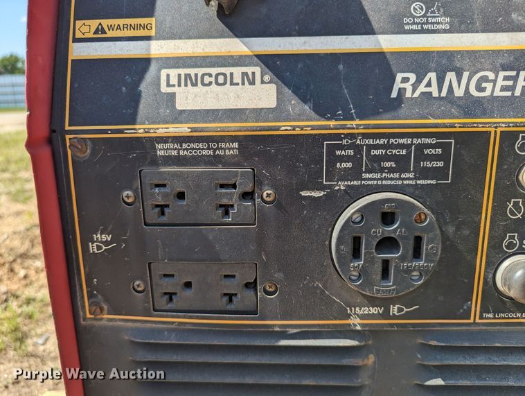 image for item LM9810 Lincoln Ranger 8  welder/generator