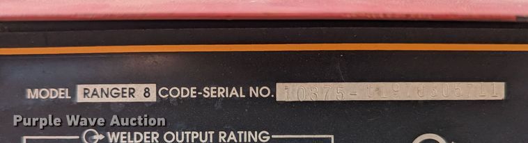 image for item LM9810 Lincoln Ranger 8  welder/generator