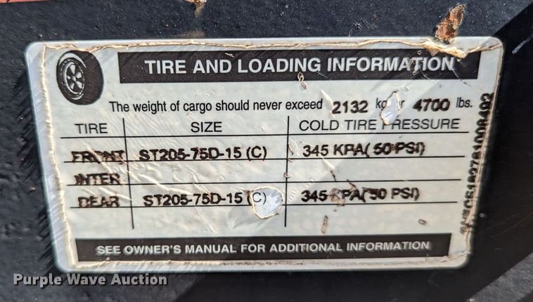 image for item LM9812 2006 Friesen  tilt deck equipment trailer