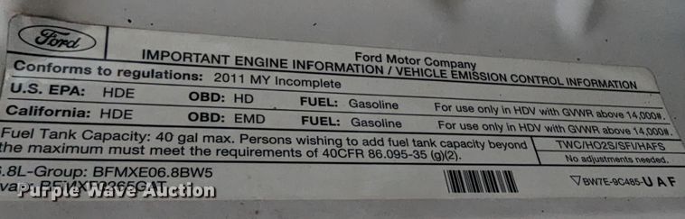 image for item LM9829 2011 Ford F550 Super Duty  utility / service truck