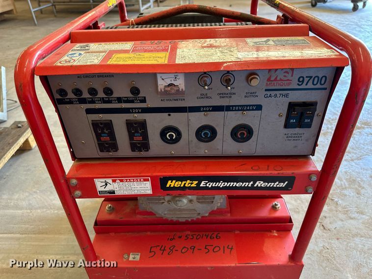 image for item LN9249 MultiQuip  GA9.7HE generator