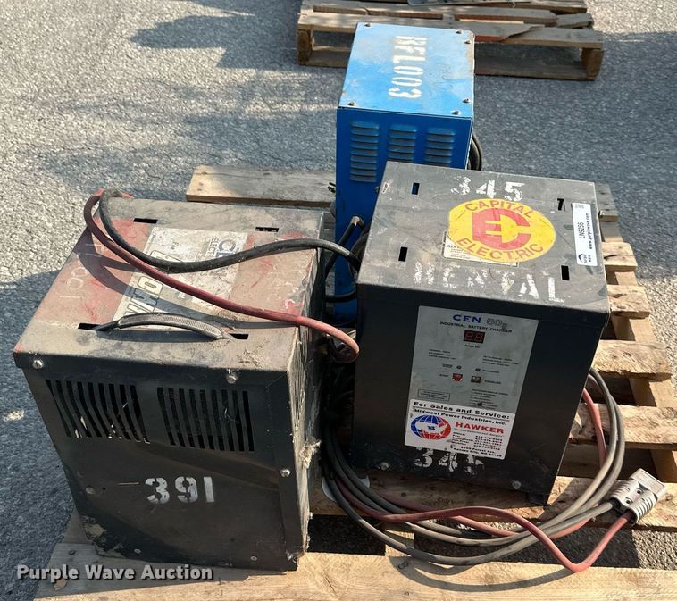 image for item LN9256 (3) forklift battery chargers