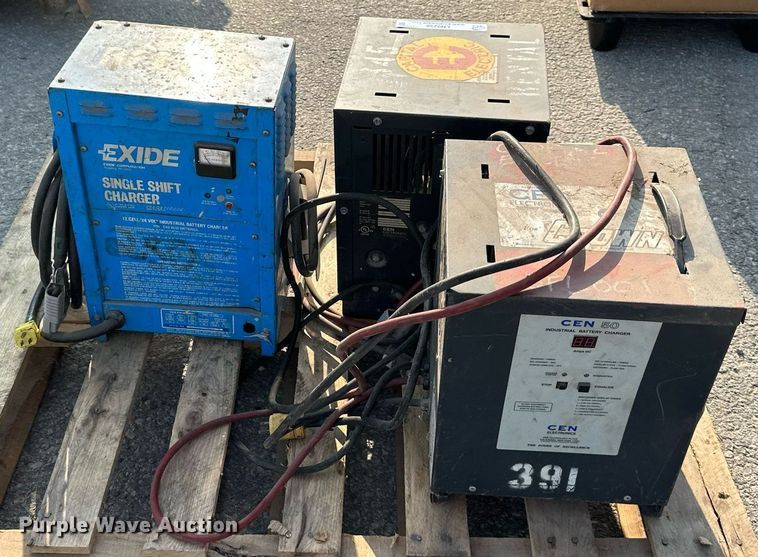 image for item LN9256 (3) forklift battery chargers