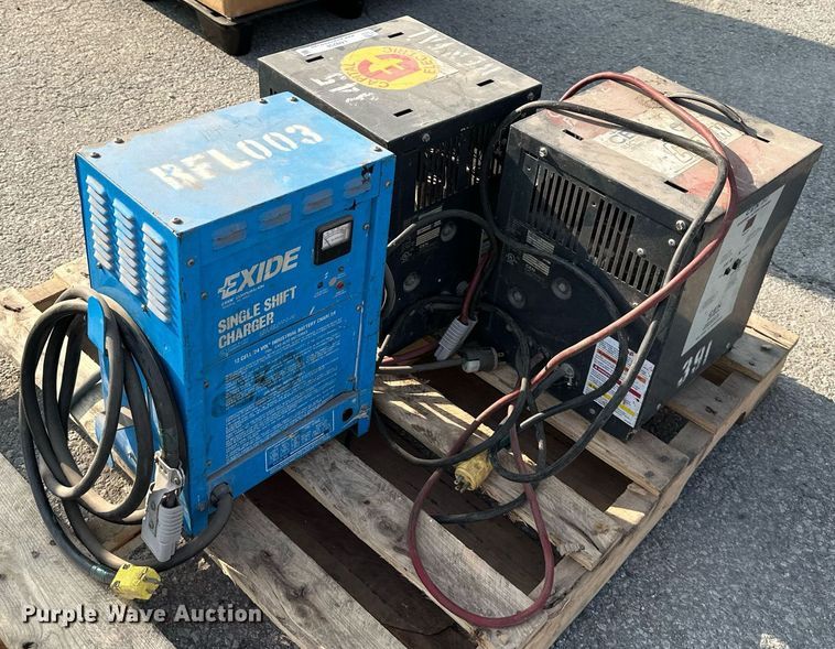 image for item LN9256 (3) forklift battery chargers