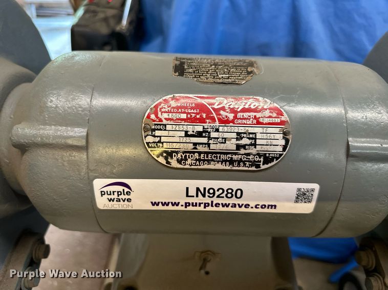 image for item LN9280 Dayton  10" bench grinder
