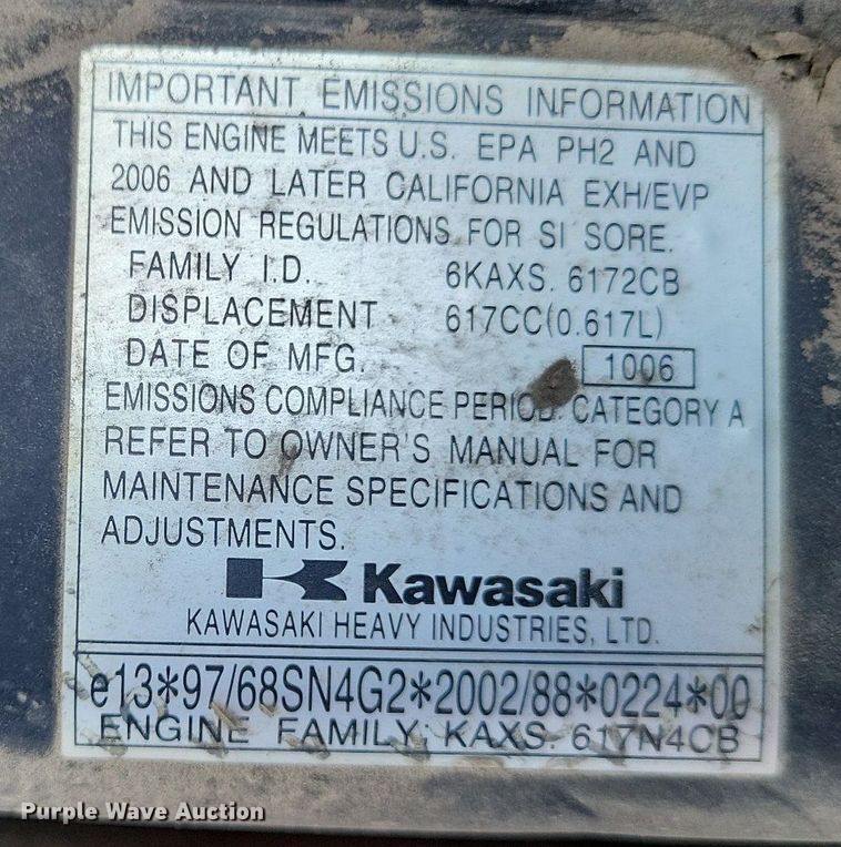 image for item LS9557 2007 Kawasaki Mule 3010  utility vehicle