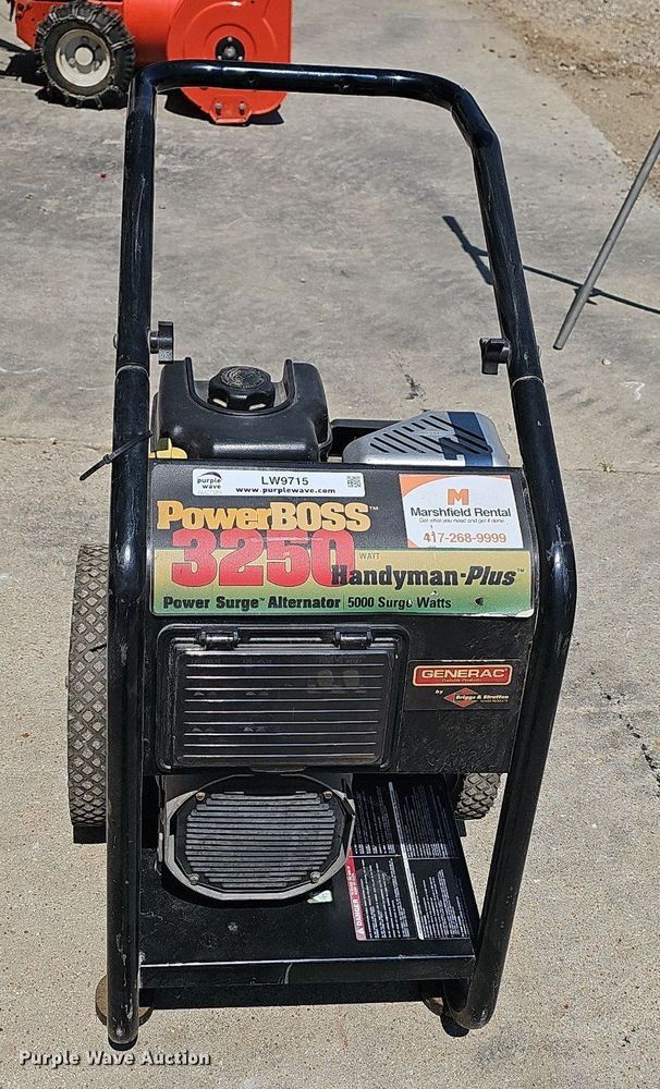 image for item LW9715 PowerBoss 3250 Handyman-Plus  generator
