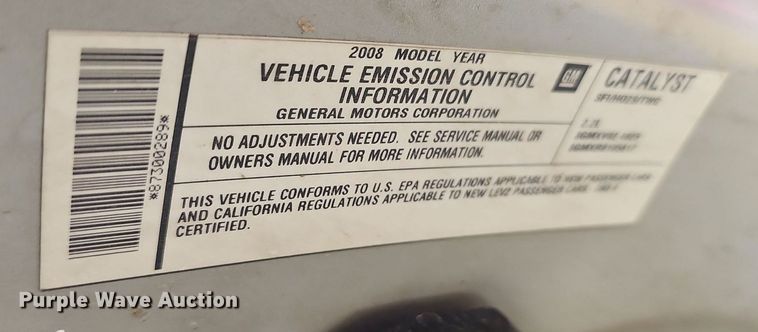 image for item LW9782 2008 Chevrolet Cobalt