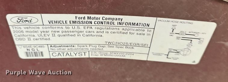 image for item LW9783 2006 Ford Focus ZX5 SES