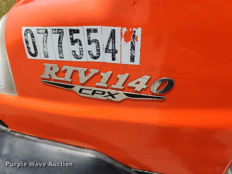 image for item LX9737 2014 Kubota RTV1140CPX  utility vehicle