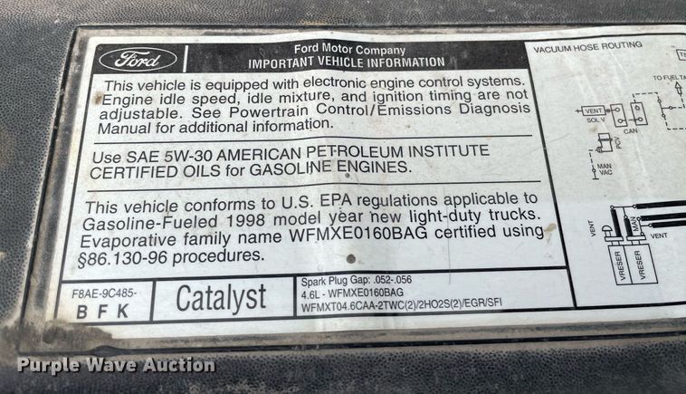 image for item LY9738 1998 Ford F250  pickup truck