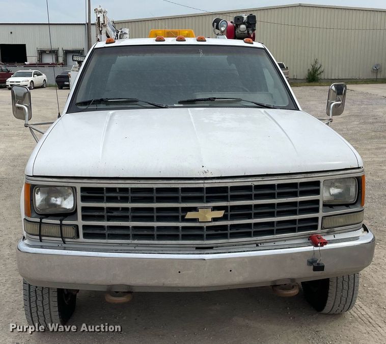 image for item LY9748 1991 Chevrolet K3500  Ext. Cab utility bed pickup truck