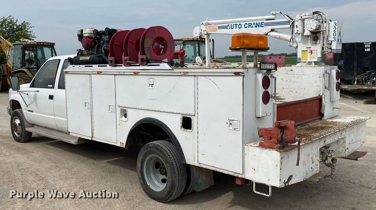 image for item LY9748 1991 Chevrolet K3500  Ext. Cab utility bed pickup truck