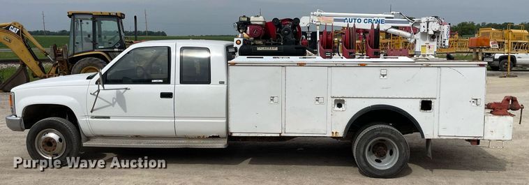 image for item LY9748 1991 Chevrolet K3500  Ext. Cab utility bed pickup truck