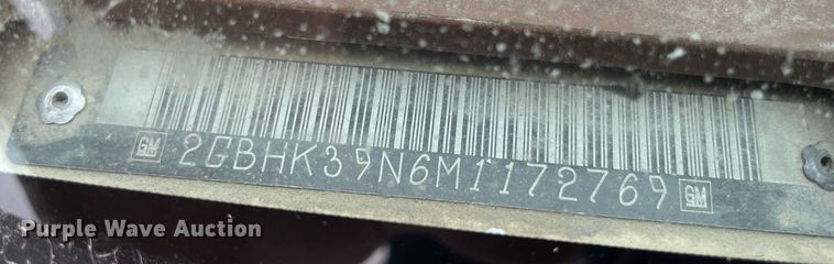 image for item LY9748 1991 Chevrolet K3500  Ext. Cab utility bed pickup truck